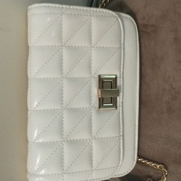 Aldo White Quilted Crossbody Bag - Picture 3 of 4
